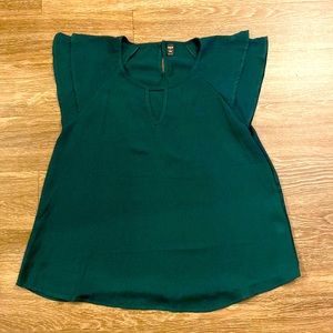Green SHEIN cap sleeve top